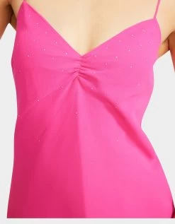 BIT OF BLING SLIP DRESS PINK -Betsey Johnson BETSEY JOHNSON JM108662 STARGAZER PINK 05