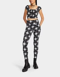 80TH BASH SECOND SKIN LEGGING BLACK/WHITE -Betsey Johnson BETSEY JOHNSON JM303320 SPIDER 02