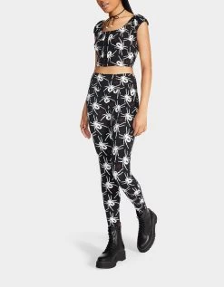 80TH BASH SECOND SKIN LEGGING BLACK/WHITE -Betsey Johnson BETSEY JOHNSON JM303320 SPIDER 03