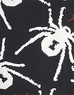 80TH BASH SECOND SKIN LEGGING BLACK/WHITE -Betsey Johnson BETSEY JOHNSON JM308272 SPIDER 03 SWATCH