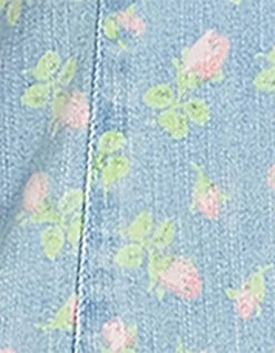 DENIM LOVER BUSTIER MINI DRESS BLUE -Betsey Johnson BETSEY JOHNSON JN108258 LIGHT INDIGO 01 SWATCH