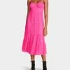 AVA CORSET MIDI DRESS PINK -Betsey Johnson BETSEY JOHNSON JN108280 STARGAZER PINK 02