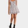 VINTAGE DITSY FLORAL MINI DRESS WHITE MULTI -Betsey Johnson BETSEY JOHNSON JN108408 SONIC WHITE 01