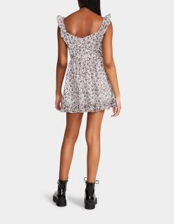 VINTAGE DITSY FLORAL MINI DRESS WHITE MULTI 11 VINTAGE DITSY FLORAL MINI DRESS WHITE MULTI -Betsey Johnson BETSEY JOHNSON JN108408 SONIC WHITE 05