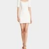 ATHINA PUFF SLEEVE WHITE -Betsey Johnson BETSEY JOHNSON JN208630 SONIC WHITE 02