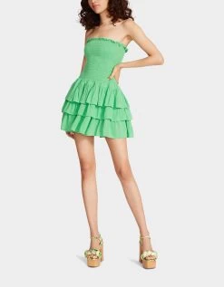 ROSIE MINI DRESS GREEN -Betsey Johnson BETSEY JOHNSON JN208683 ANDEAN TOUCAN 02