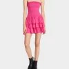 ROSIE MINI DRESS PINK 2 ROSIE MINI DRESS PINK -Betsey Johnson BETSEY JOHNSON JN208683 PINK GLO 02