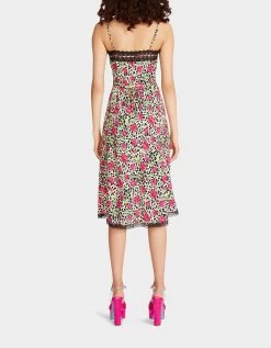 HOLLYWOOD MIDI DRESS MULTI -Betsey Johnson BETSEY JOHNSON JN208747 BISQUE 05