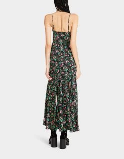 ADDISON MIDI DRESS FLORAL BLACK -Betsey Johnson BETSEY JOHNSON JN208748 RavenBlack 06