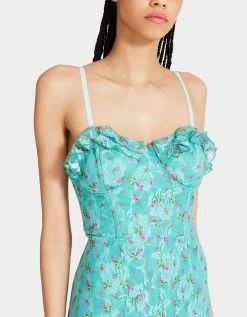 ELIE MINI DRESS BLUE -Betsey Johnson BETSEY JOHNSON JN208777 ARUBA BLUE 03