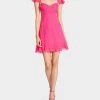 LOTUS MINI DRESS PINK -Betsey Johnson BETSEY JOHNSON JN208960 PINK GLO 02