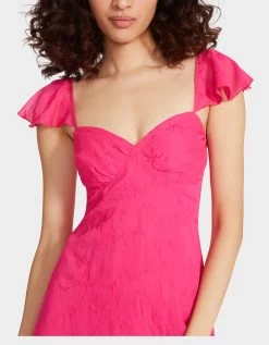 LOTUS MINI DRESS PINK -Betsey Johnson BETSEY JOHNSON JN208960 PINK GLO 04