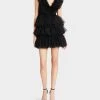 BETSEYS TIERED TULLE DRESS BLACK -Betsey Johnson BETSEY JOHNSON JN308016 BLACK 01