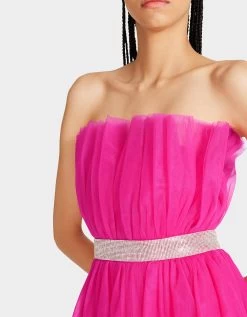 BETSEYS BLING TULLE DRESS HOT PINK 11 BETSEYS BLING TULLE DRESS HOT PINK -Betsey Johnson BETSEY JOHNSON JN308016 HOTPINK 03 1