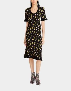 CHELSEA MIDI DRESS BLACK MULTI -Betsey Johnson BETSEY JOHNSON JN308816 LIL BUD 02