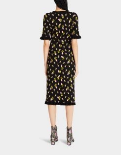 CHELSEA MIDI DRESS BLACK MULTI -Betsey Johnson BETSEY JOHNSON JN308816 LIL BUD 05