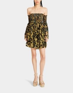 ESSIE MINI DRESS YELLOW -Betsey Johnson BETSEY JOHNSON JN308827 IVY GREEN 01
