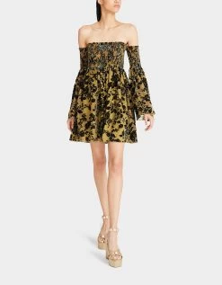 ESSIE MINI DRESS YELLOW -Betsey Johnson BETSEY JOHNSON JN308827 IVY GREEN 03