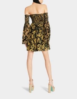ESSIE MINI DRESS YELLOW -Betsey Johnson BETSEY JOHNSON JN308827 IVY GREEN 05