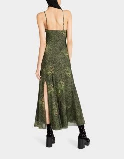 ADDISON MIDI DRESS GREEN LEOPARD -Betsey Johnson BETSEY JOHNSON JN308886 LEOPARD HEADS 05 6ed1748c 942b 42bf 963d 3c1ba0b1e8b2
