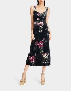 LISBETH MAXI DRESS BLACK MULTI