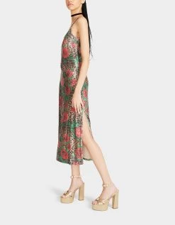 NAOMI MIDI DRESS LEOPARD MULTI -Betsey Johnson BETSEY JOHNSON JN308936 ROYAL ANIMAL 04