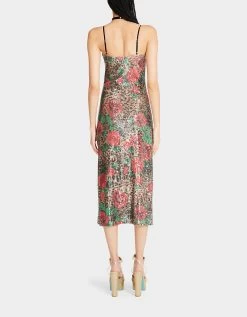 NAOMI MIDI DRESS LEOPARD MULTI -Betsey Johnson BETSEY JOHNSON JN308936 ROYAL ANIMAL 06