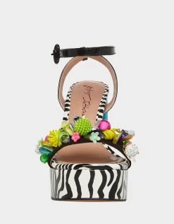 JORDEN BLACK MULTI -Betsey Johnson BETSEY JOHNSON JORDEN BLACK MULTI FRONT