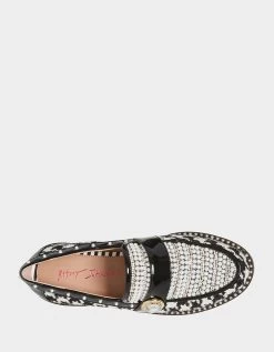 MARIAM BLACK/WHITE -Betsey Johnson BETSEY JOHNSON MARIAM HOUNDSTOOTH TOP