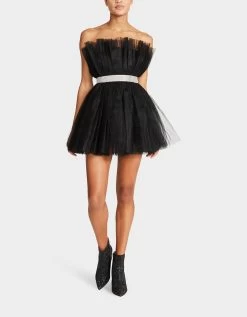 BETSEYS BLING TULLE DRESS BLACK -Betsey Johnson BETSEY JOHNSON MD3266 BLACK 01 aaad7fe4 843b 44aa bb35 d15de902a934