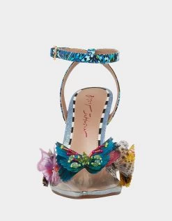 NADYA BLUE MULTI -Betsey Johnson BETSEY JOHNSON NADYA BLUE MULTI FRONT