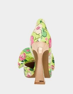 NOBBLE-P YELLOW 14 NOBBLE-P YELLOW -Betsey Johnson BETSEY JOHNSON NOBBLE P YELLOW MULTI BACK