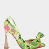 NOBBLE-P YELLOW -Betsey Johnson BETSEY JOHNSON NOBBLE P YELLOW MULTI SIDE