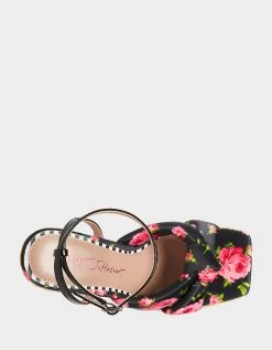 PANSIE BLACK MULTI -Betsey Johnson BETSEY JOHNSON PANSIE BLACK MULTI TOP