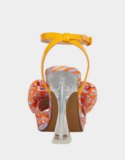 POLLIE ORANGE MULTI -Betsey Johnson BETSEY JOHNSON POLLIE ORANGE MULTI BACK