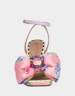 POLLIE PINK MULTI 14 POLLIE PINK MULTI -Betsey Johnson BETSEY JOHNSON POLLIE PINK MULTI FRONT