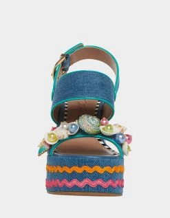 SHELLIE DENIM MULTI -Betsey Johnson BETSEY JOHNSON SHELLIE DENIM MULTI FRONT