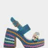 SHELLIE DENIM MULTI -Betsey Johnson BETSEY JOHNSON SHELLIE DENIM MULTI SIDE