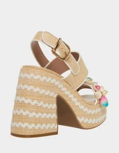 SHELLIE NATURAL MULTI -Betsey Johnson BETSEY JOHNSON SHELLIE NATURAL MULTI ALT1