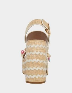 SHELLIE NATURAL MULTI -Betsey Johnson BETSEY JOHNSON SHELLIE NATURAL MULTI BACK