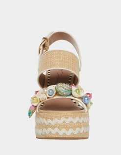 SHELLIE NATURAL MULTI -Betsey Johnson BETSEY JOHNSON SHELLIE NATURAL MULTI FRONT