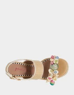 SHELLIE NATURAL MULTI -Betsey Johnson BETSEY JOHNSON SHELLIE NATURAL MULTI TOP