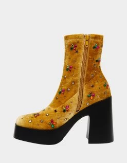HARRIET YELLOW -Betsey Johnson BETSEY JOHNSON SHOES HARRIET MARIGOLD INSIDE