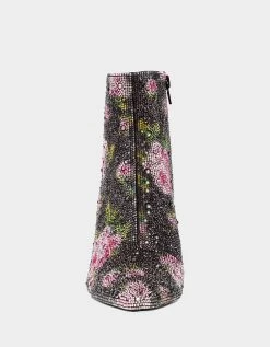 CADY BLACK/PINK 16 CADY BLACK/PINK -Betsey Johnson BETSEY JOHNSON SHOES SB CADY BLACK FLORAL FRONT