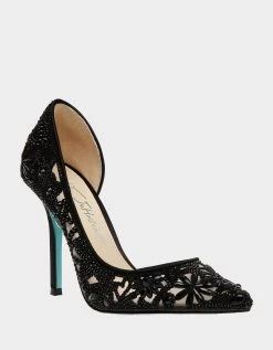 CHIC BLACK 12 CHIC BLACK -Betsey Johnson BETSEY JOHNSON SHOES SB CHIC BLACK