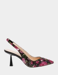 CLARK BLACK/PINK FLORAL