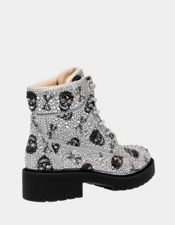 HUDSN SKULLS -Betsey Johnson BETSEY JOHNSON SHOES SB HUDSN SILVER ALT1