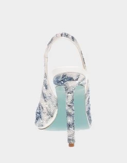 MINA BLUE FLORAL -Betsey Johnson BETSEY JOHNSON SHOES SB MINA BLUE FLORAL BACK