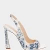 MINA BLUE FLORAL -Betsey Johnson BETSEY JOHNSON SHOES SB MINA BLUE FLORAL SIDE