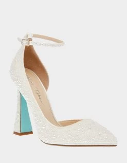 RAMSY IVORY -Betsey Johnson BETSEY JOHNSON SHOES SB RAMSY IVORY PEARL